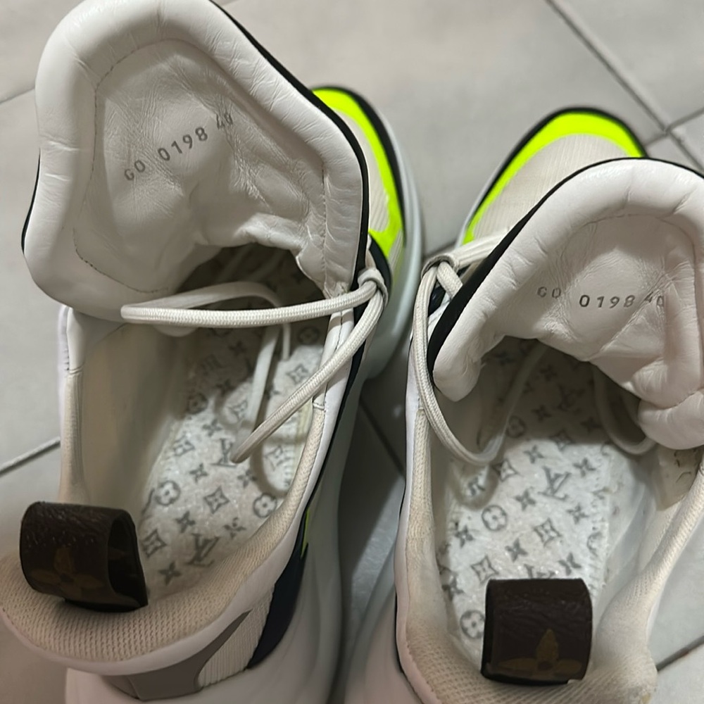 Neon Yellow and Black Sneakers
